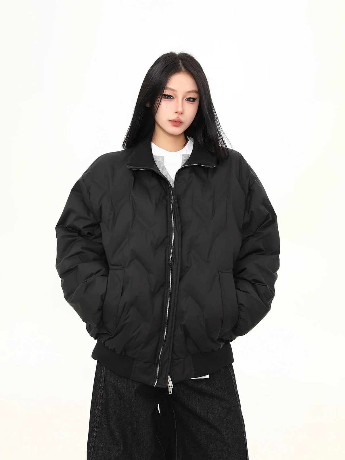 Midnight Core Oversized Puffer Jacket