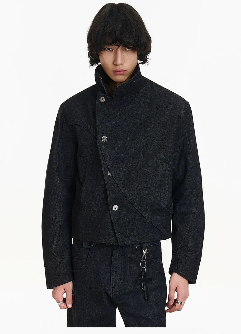 Midnight Torque Asym Denim Jacket