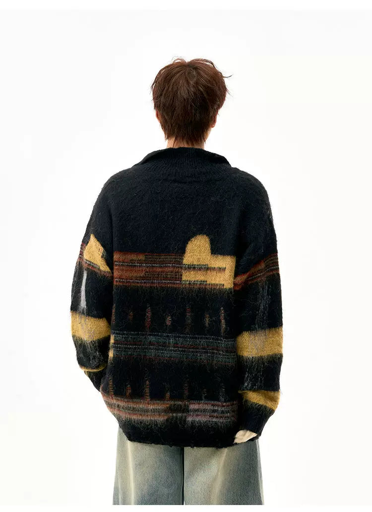 Aurora Haze Fuzzy Knit Sweater