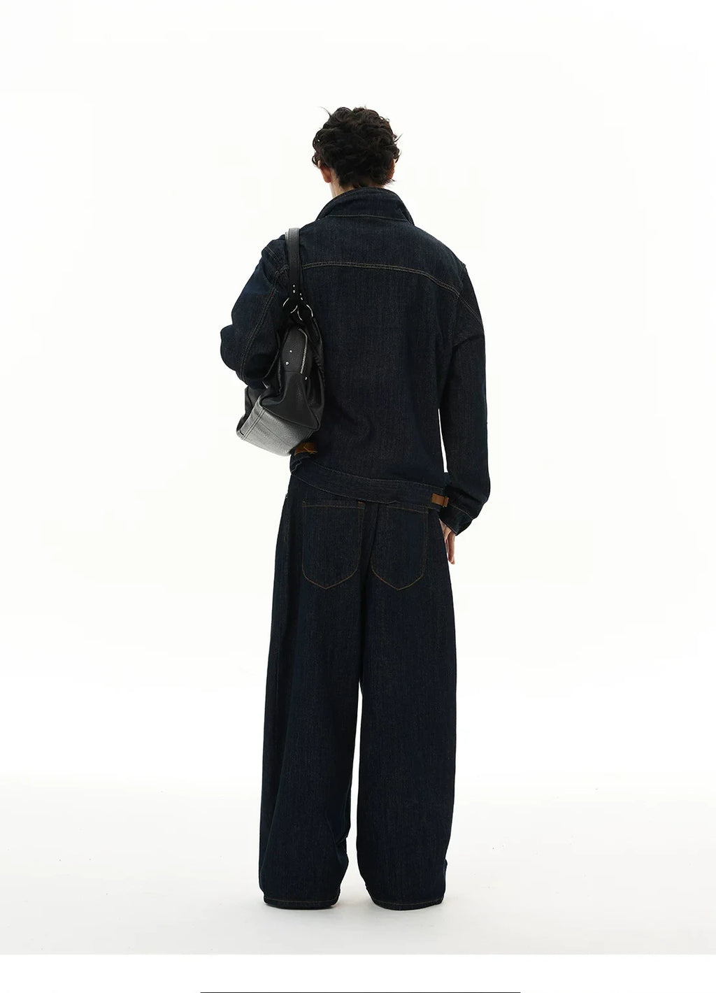 Midnight Track Zip Denim Jacket