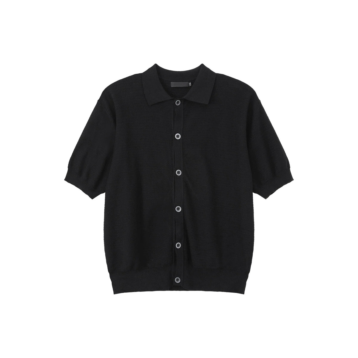 Retro Button Short-Sleeve Knit Cardigan
