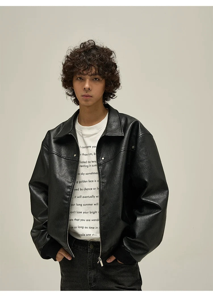 Vintage Faux Leather Jacket