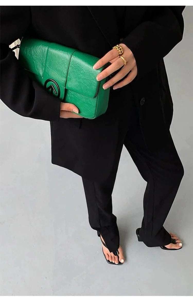 Neva Hu Black Oversized Korean-Style Blazer