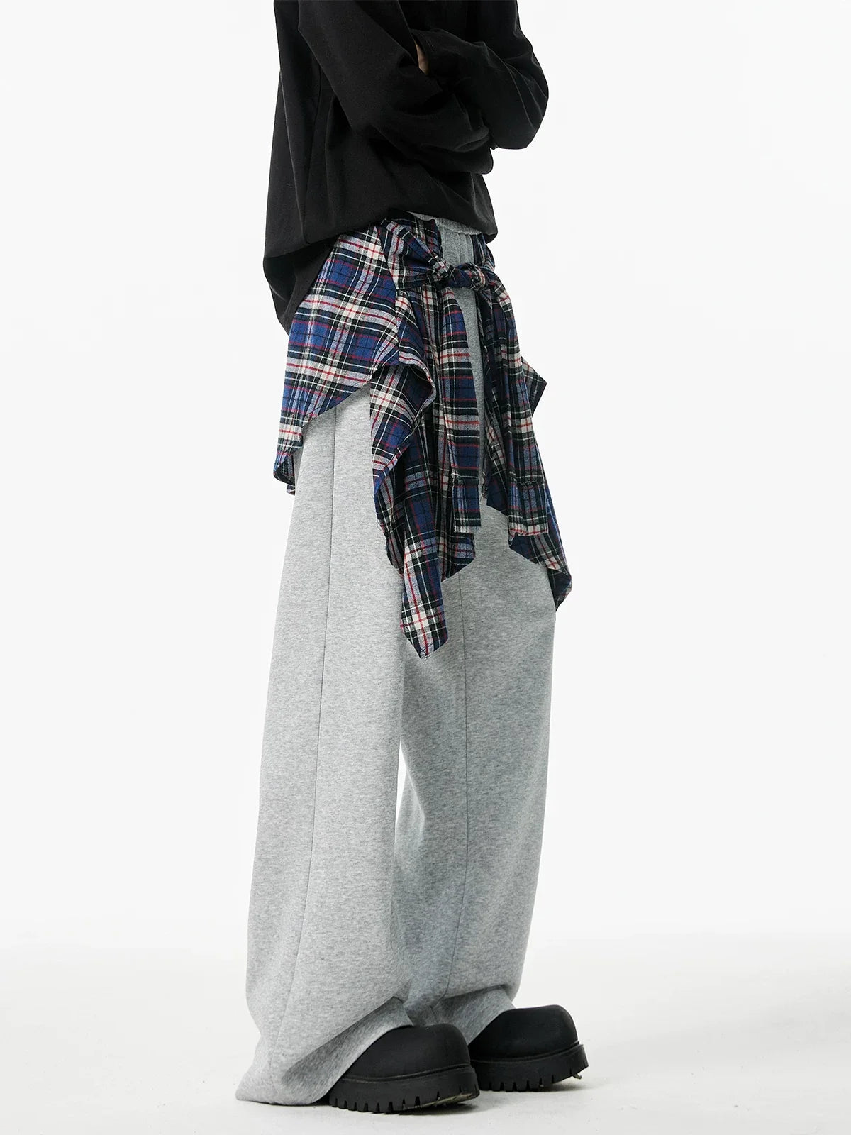 Flannel Wrap Hybrid Jogger Pants
