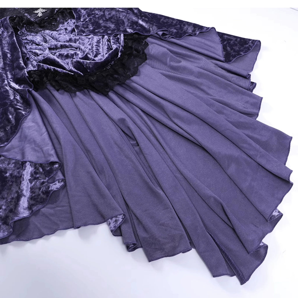 Purple Corset Dress or Black Lace Bolero