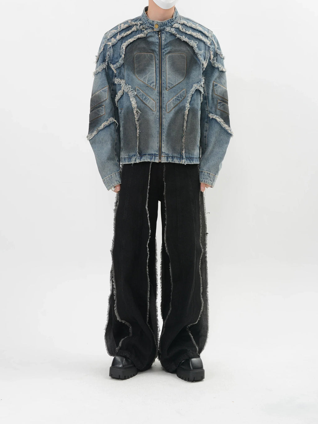 Ember Shard Ruined Denim Jacket