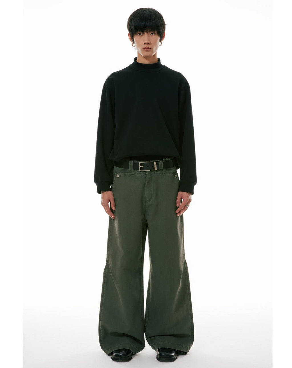 Wide-Leg Workwear Denim Jeans