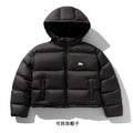 Stand Collar Hooded Short Down Jacket