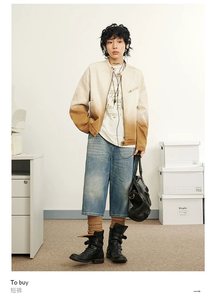 Octopusme Gradient Denim Jacket