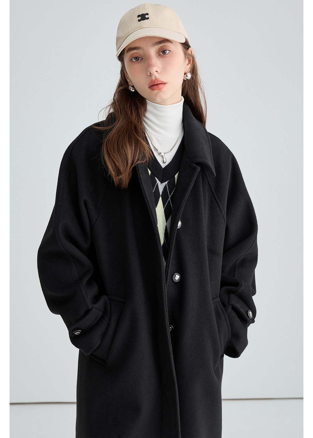Winter Woolen Down Coat