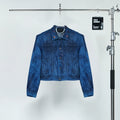 Abyss Signal Grommet-Collar Denim Jacket