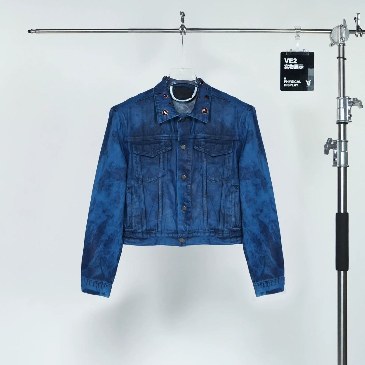 Abyss Signal Grommet-Collar Denim Jacket