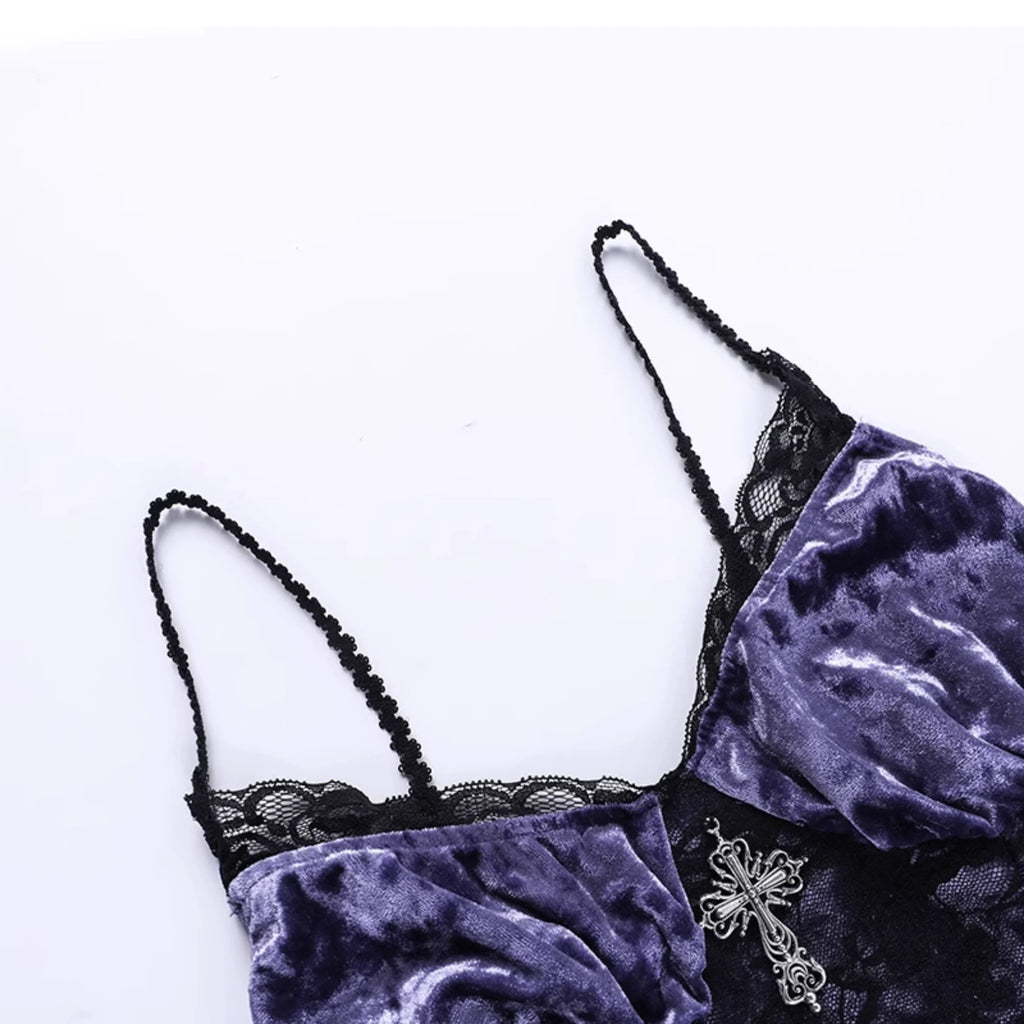 Purple Corset Dress or Black Lace Bolero