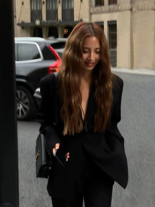 Black Designer Jacket: Slimming And Casual, Fall Collection