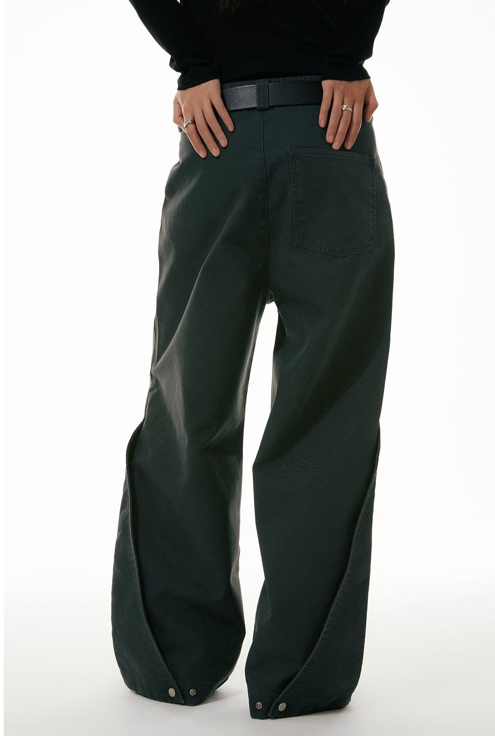 Wide-Leg Workwear Denim Jeans