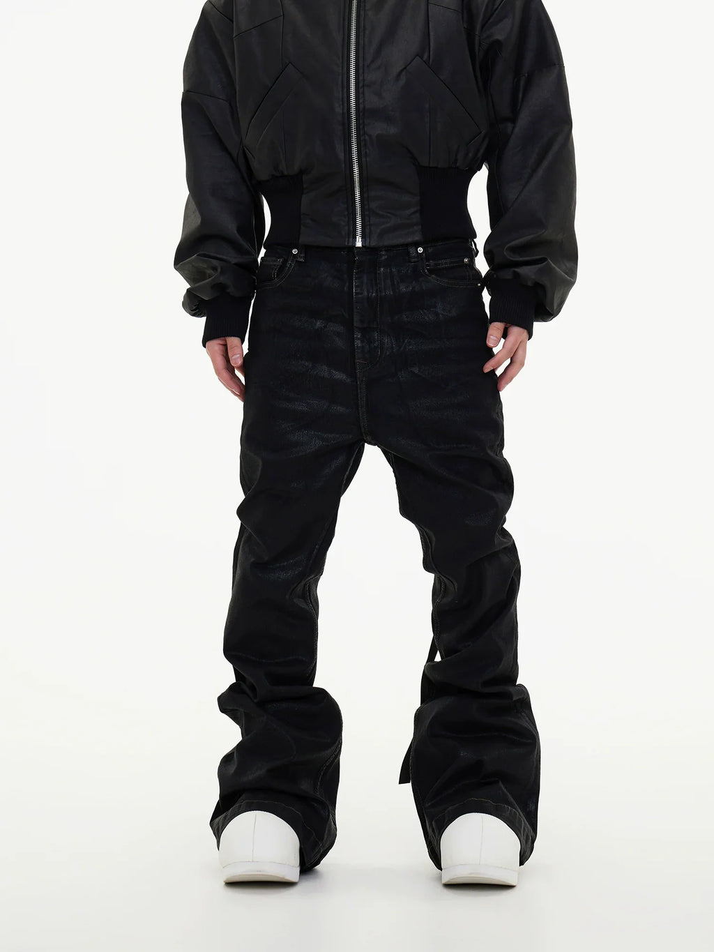 Shadow Wash Black Stacked Jeans