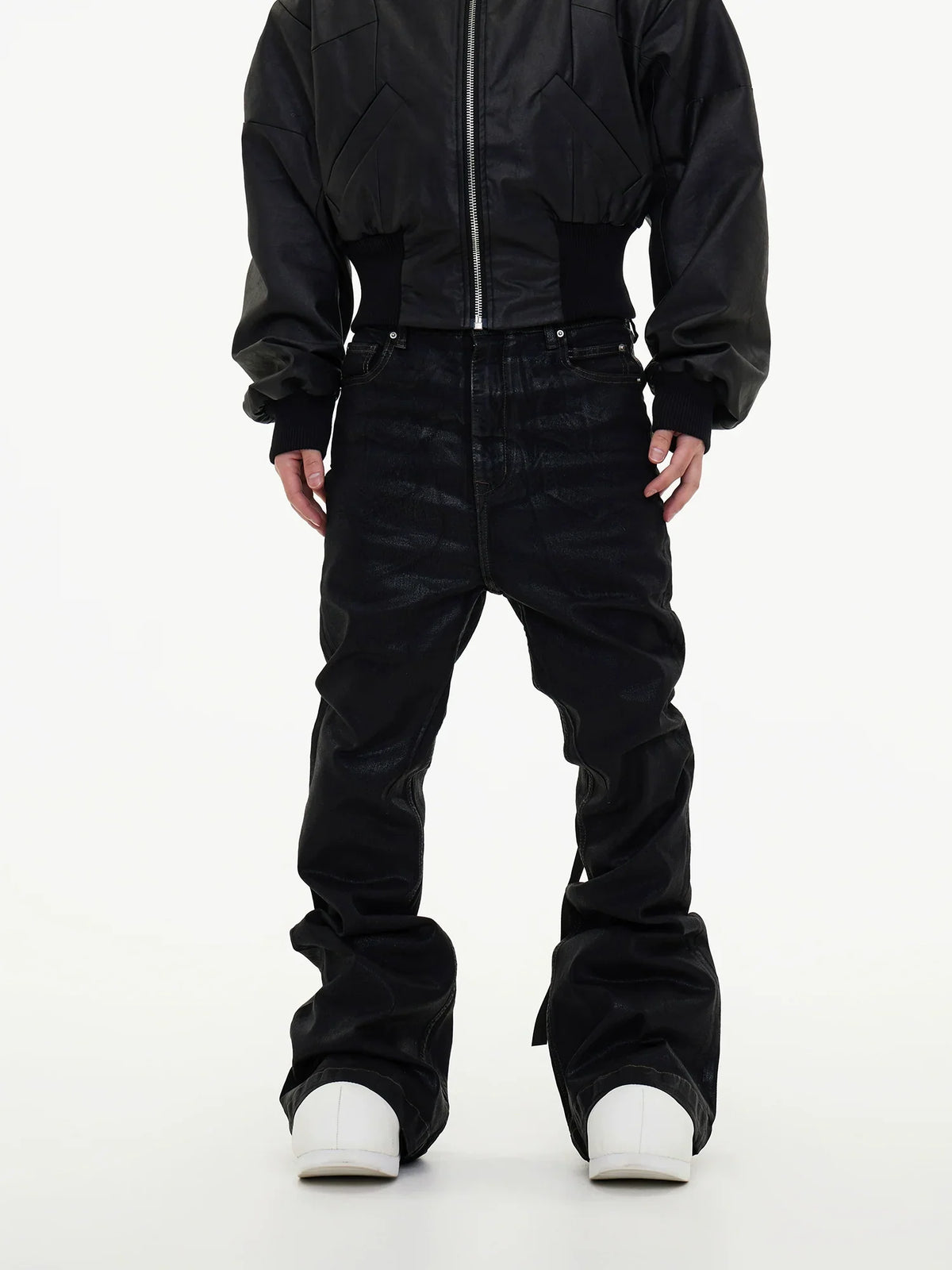 Shadow Wash Black Stacked Jeans