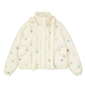 Floral Embroidered Puffer Jacket