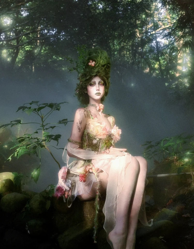 Garden Fairy Floral Dress Set
