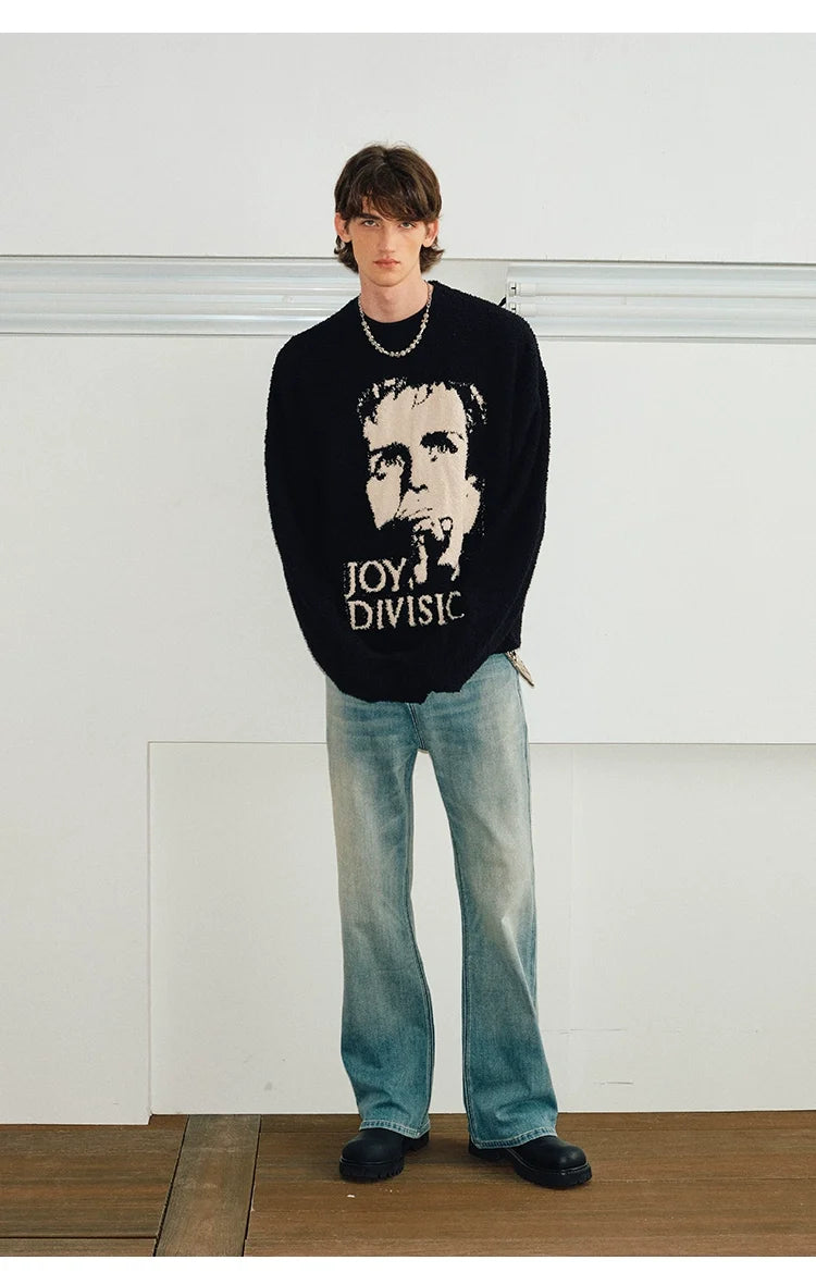 Joy Division Graphic Knit Sweater