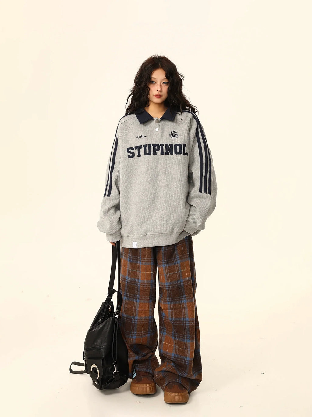 Stupinol Varsity Polo Sweatshirt