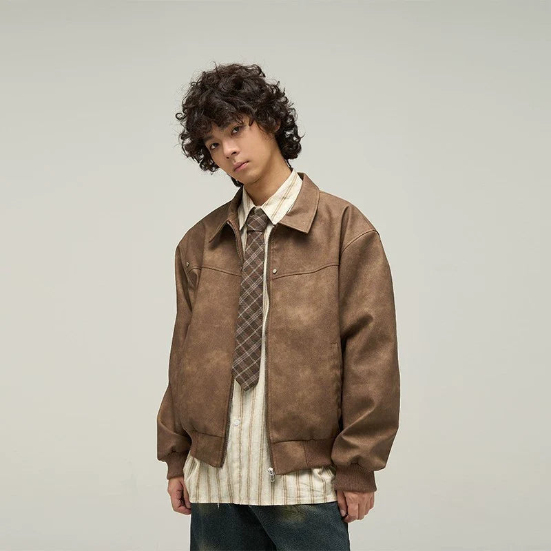 Vintage Faux Leather Jacket