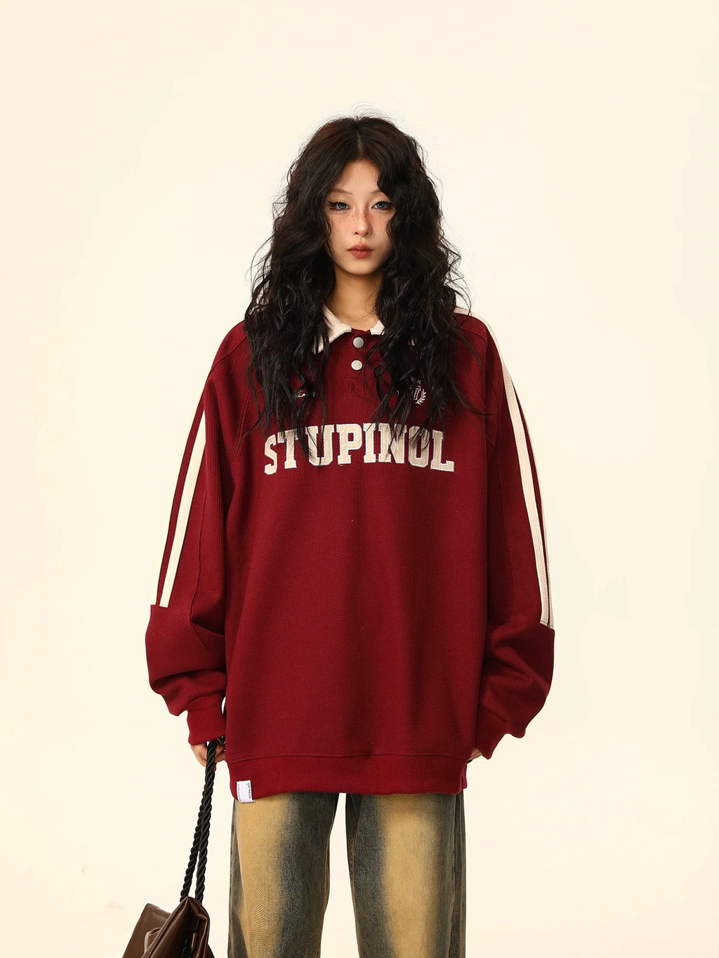 Stupinol Varsity Polo Sweatshirt