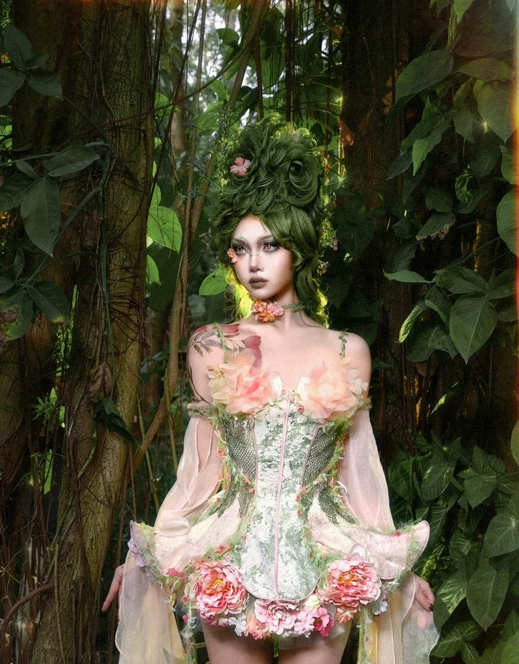 Garden Fairy Floral Dress Set