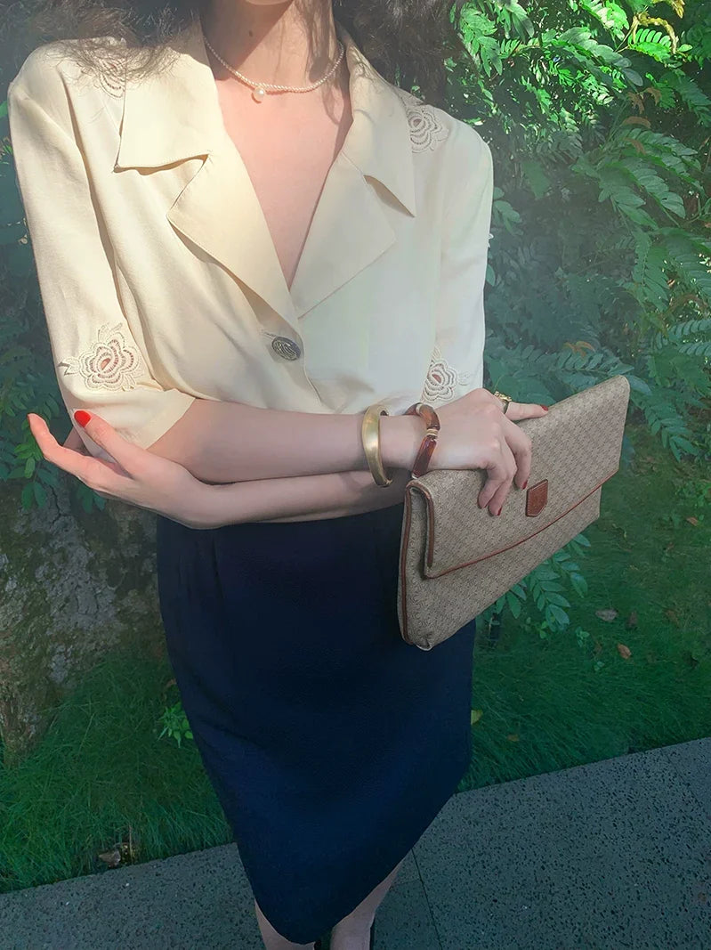 Retro Knee-Length Skirt