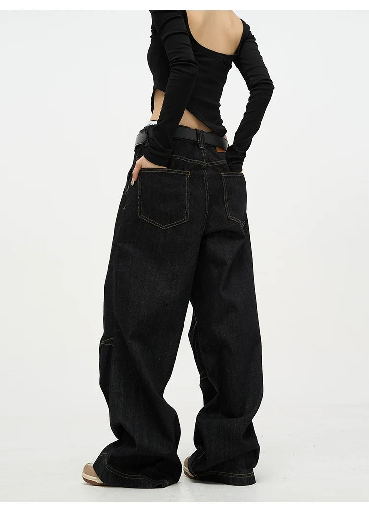 High Waist Baggy Premium Denim Jeans