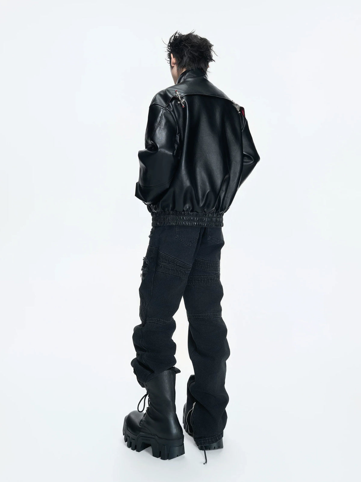 Crimson Relic Buckle Rider Jacket