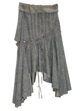 Mist Alloy Draped Midi Skirt