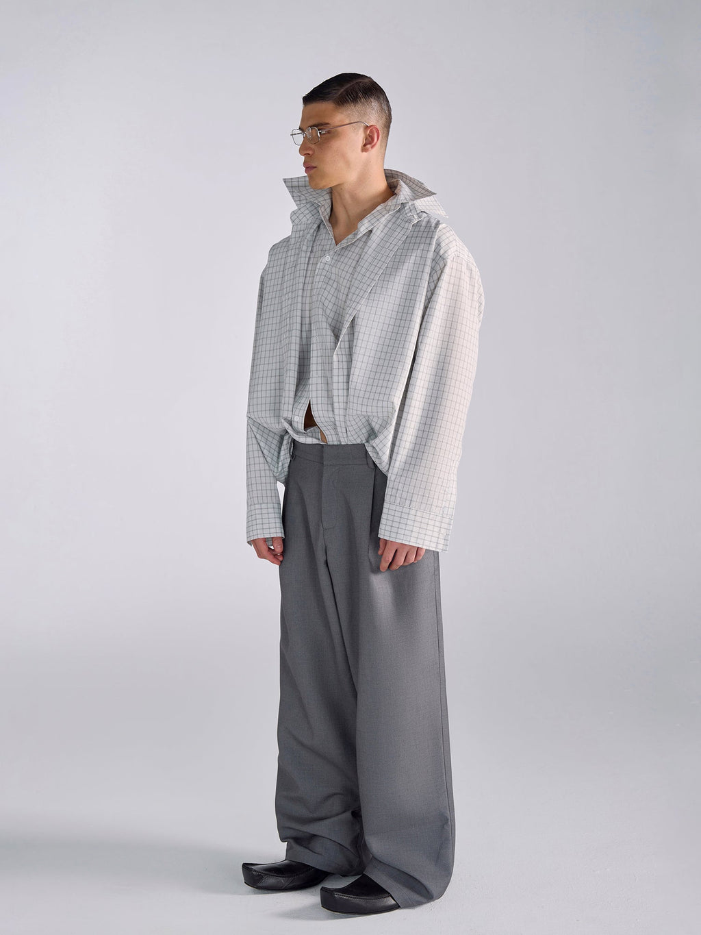 Oversized Modern Grey Jacket and Pants Setup