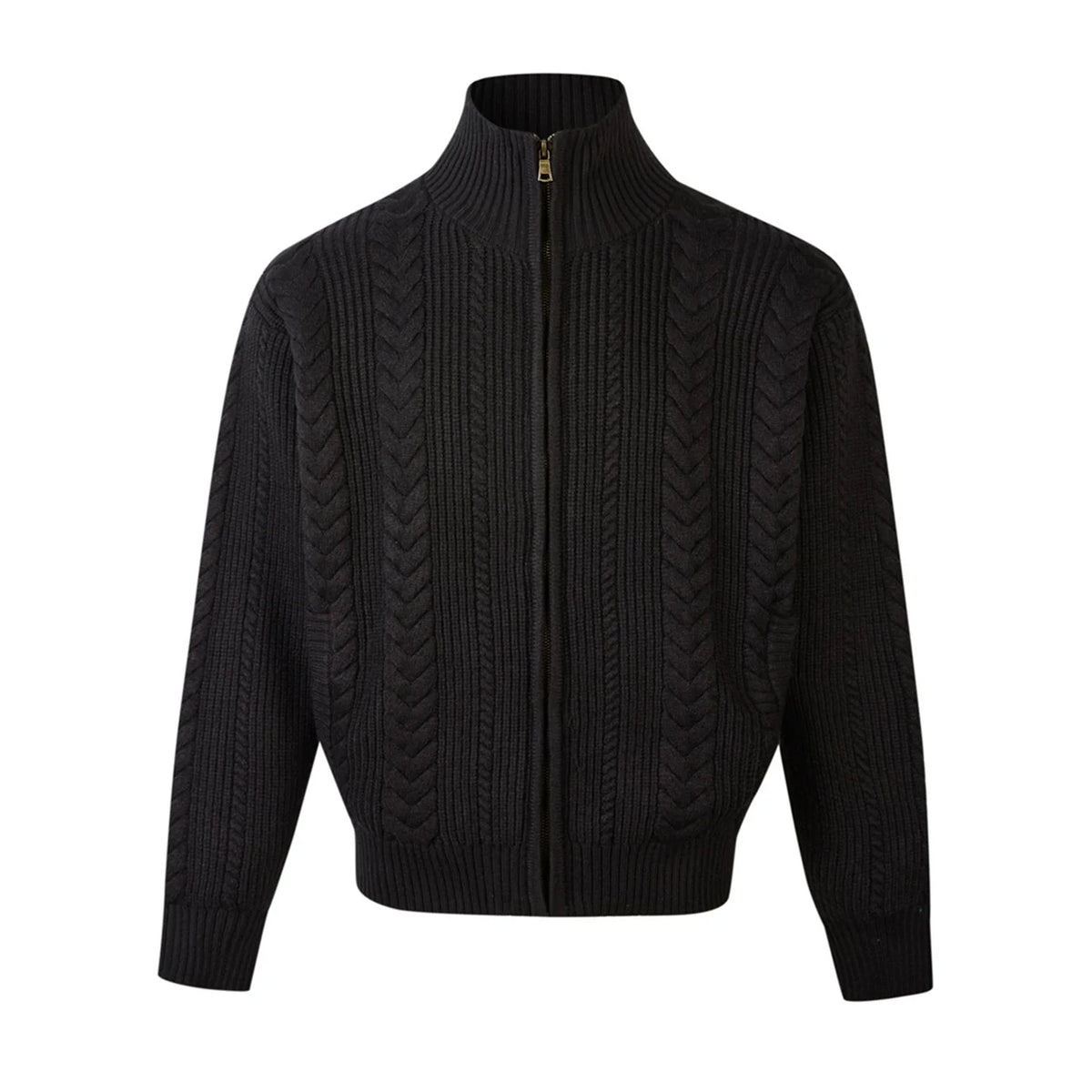 Heritage Weave Zip Cardigan