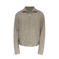 Cozy Cable Zip-Up Wheat Cardigan