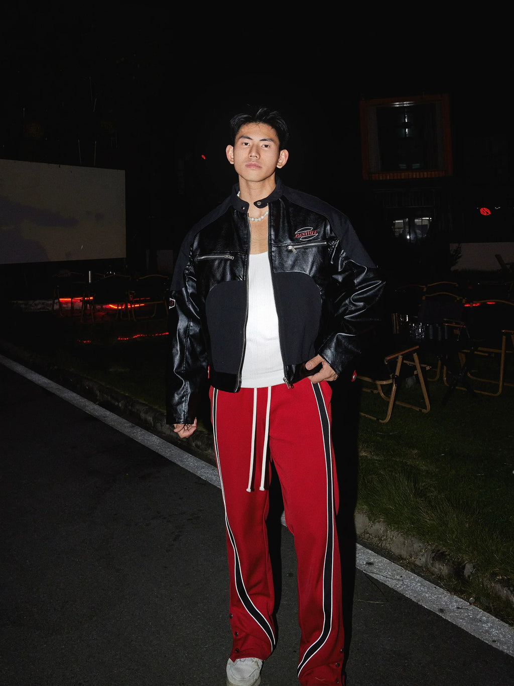 Racing Winter Collar Zipper Jacket