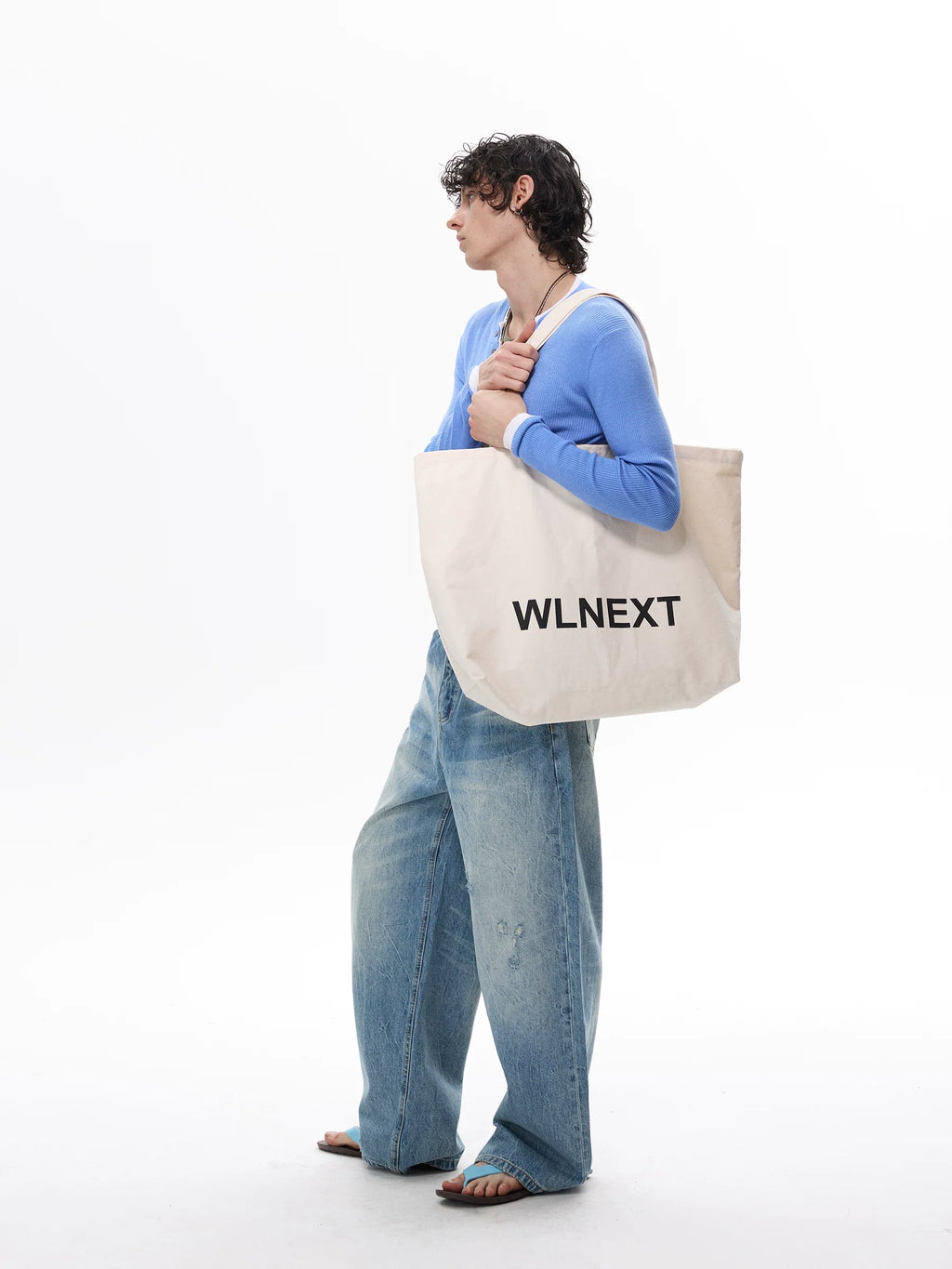 Seafoam Fade Arc Balloon Jeans