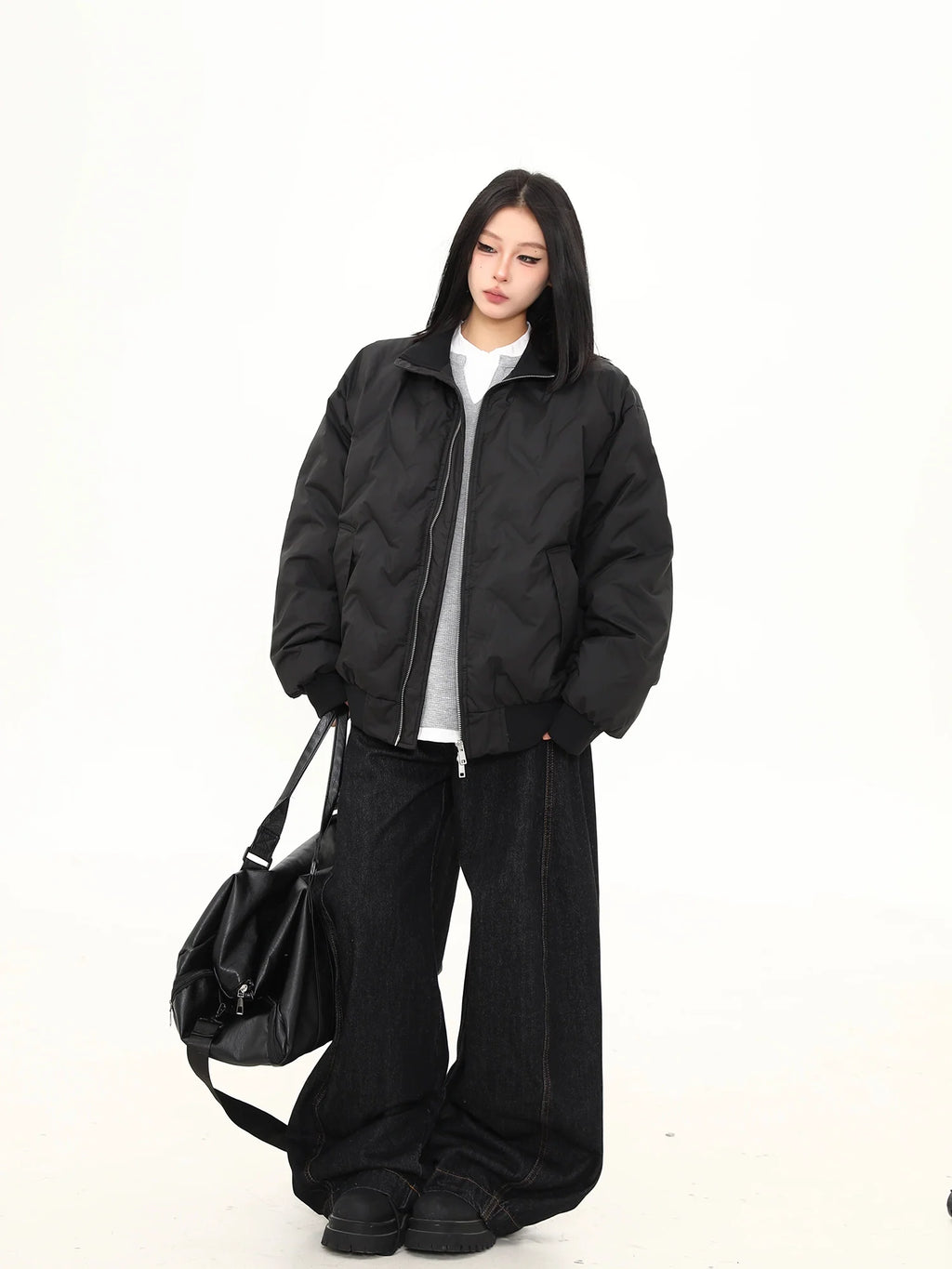 Midnight Core Oversized Puffer Jacket