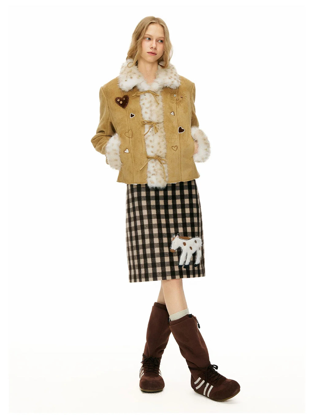 Gingham Pony Meadow Mini Skirt
