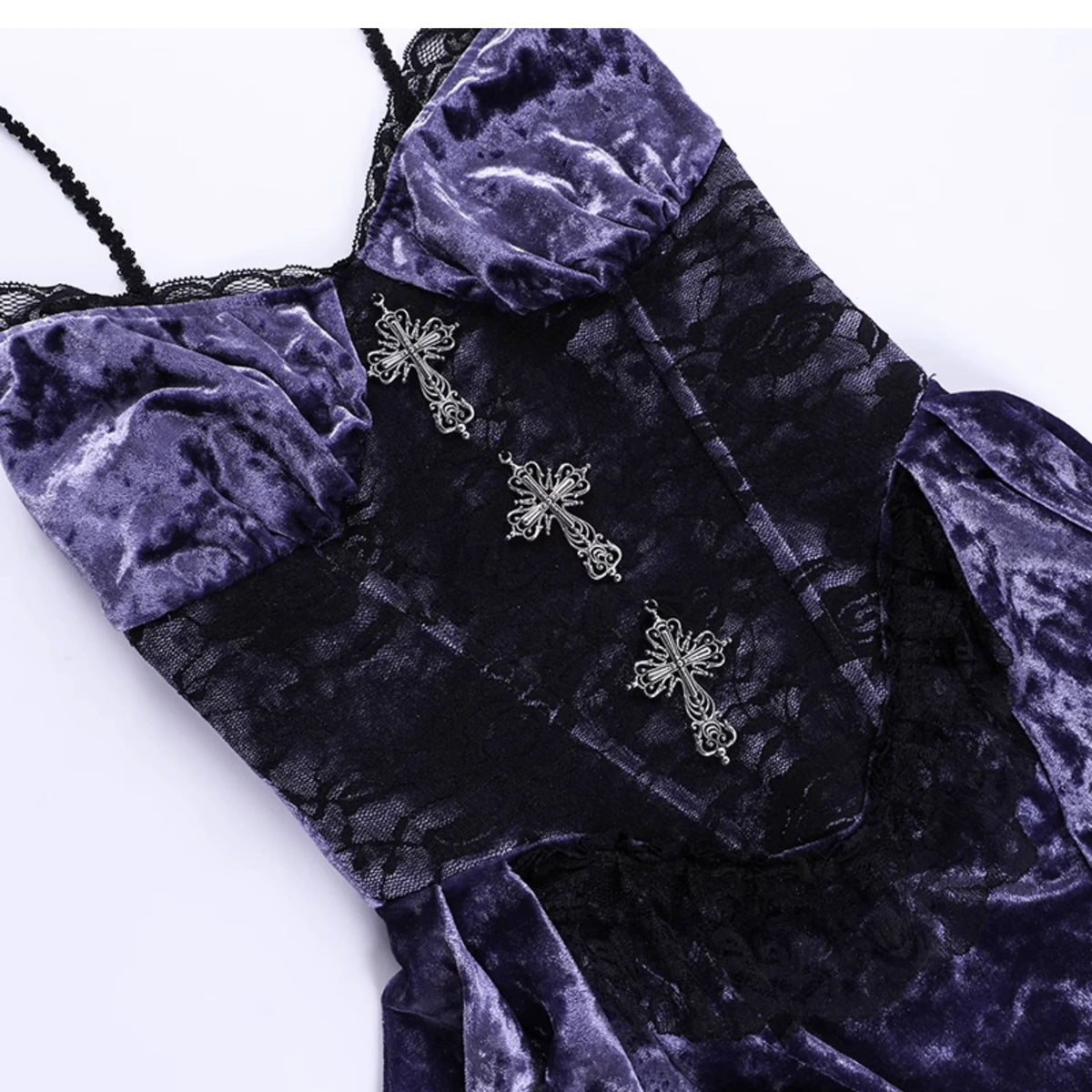 Purple Corset Dress or Black Lace Bolero