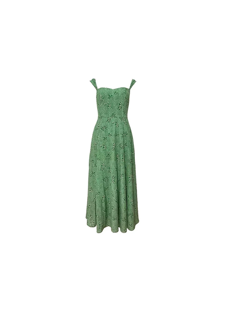 Floral Sleeveless Long Dress