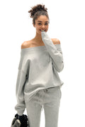 Two Little Guys Off-Shoulder Sweatshirt or Flare Pants