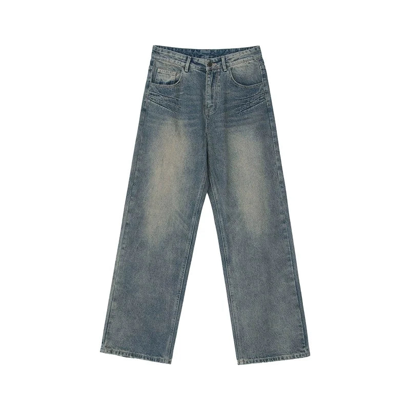 Distressed Vintage Wash Denim Set