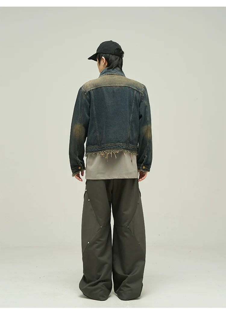 Vintage Wash Cropped Denim Jacket