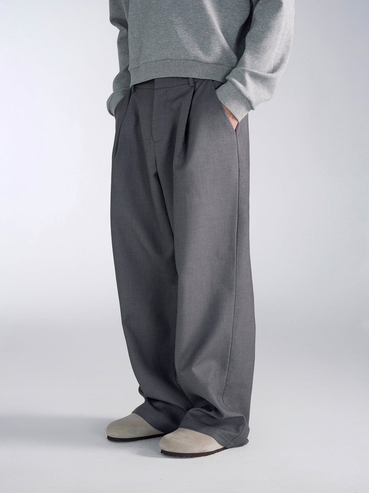 Oversized Modern Grey Jacket and Pants Setup