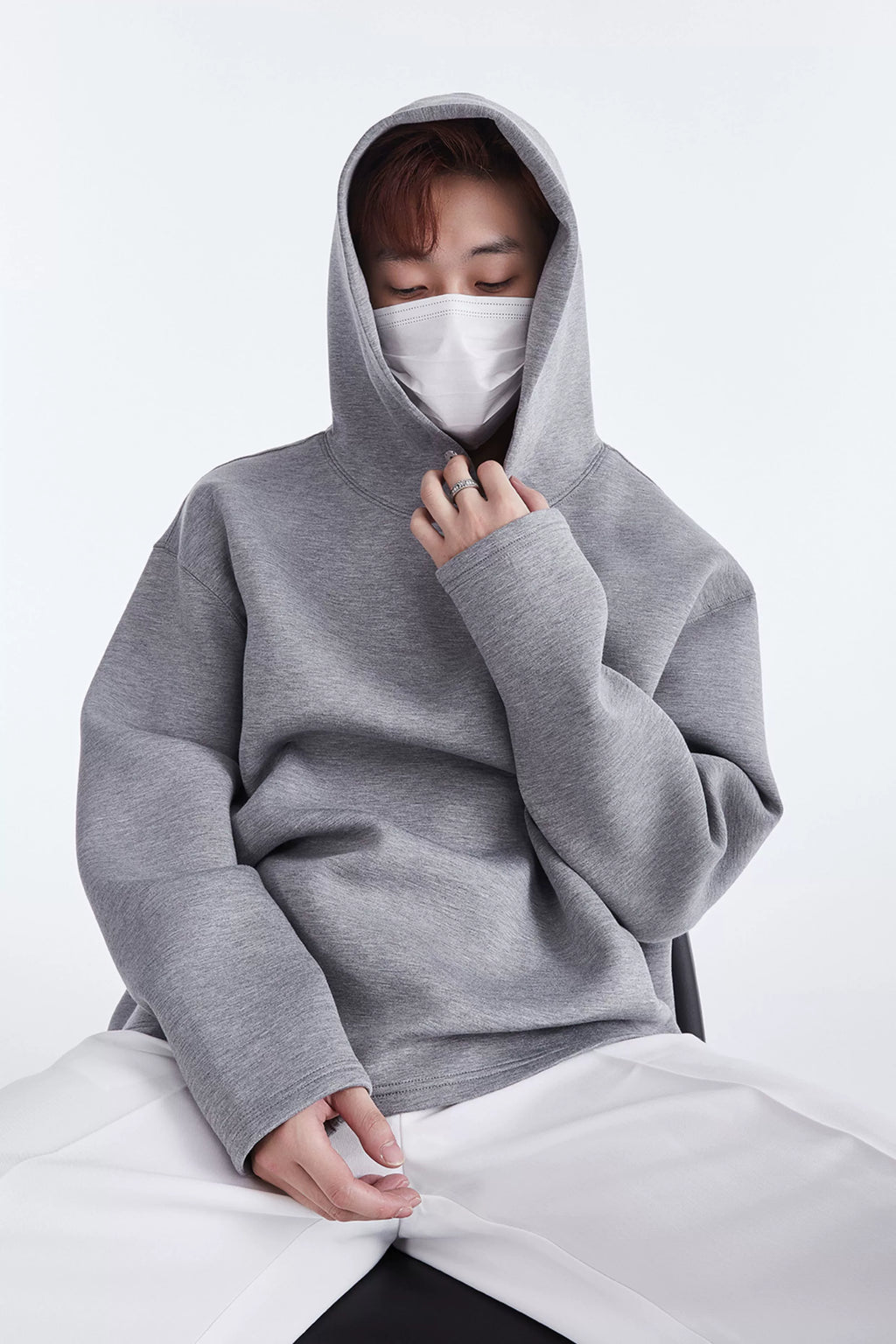 Oversized Fleece Hooded Sweatshirt