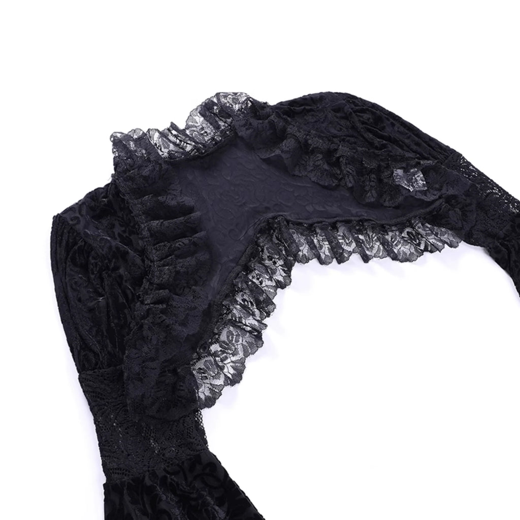 Purple Corset Dress or Black Lace Bolero