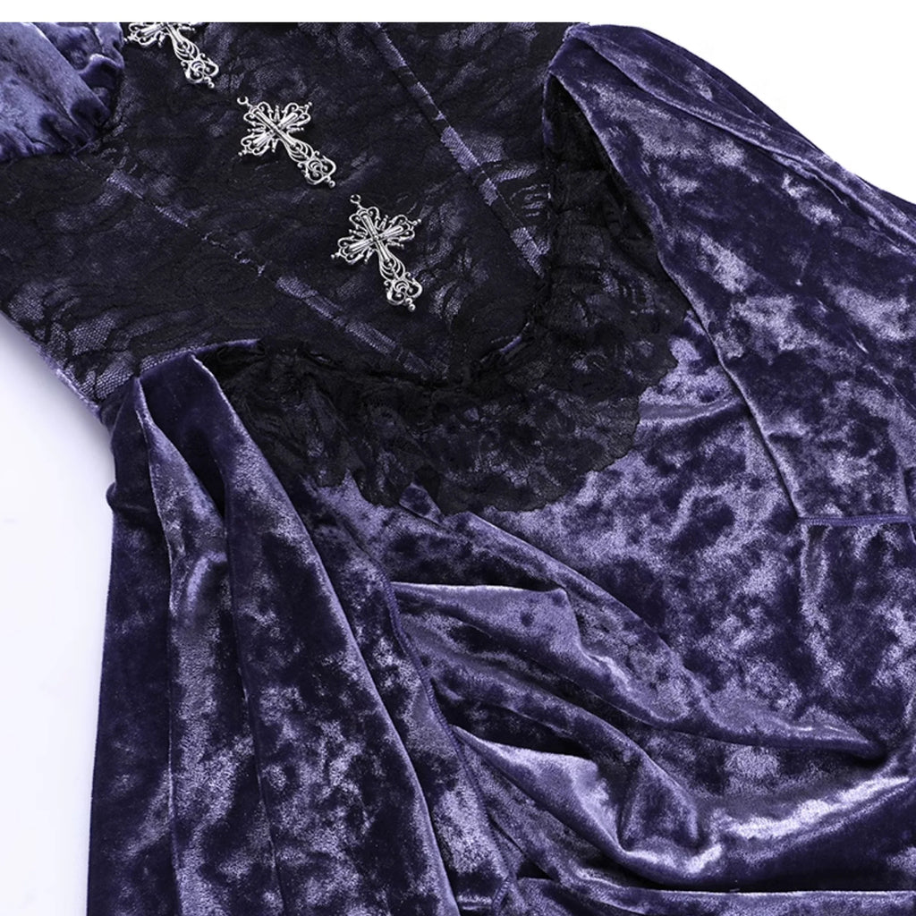 Purple Corset Dress or Black Lace Bolero