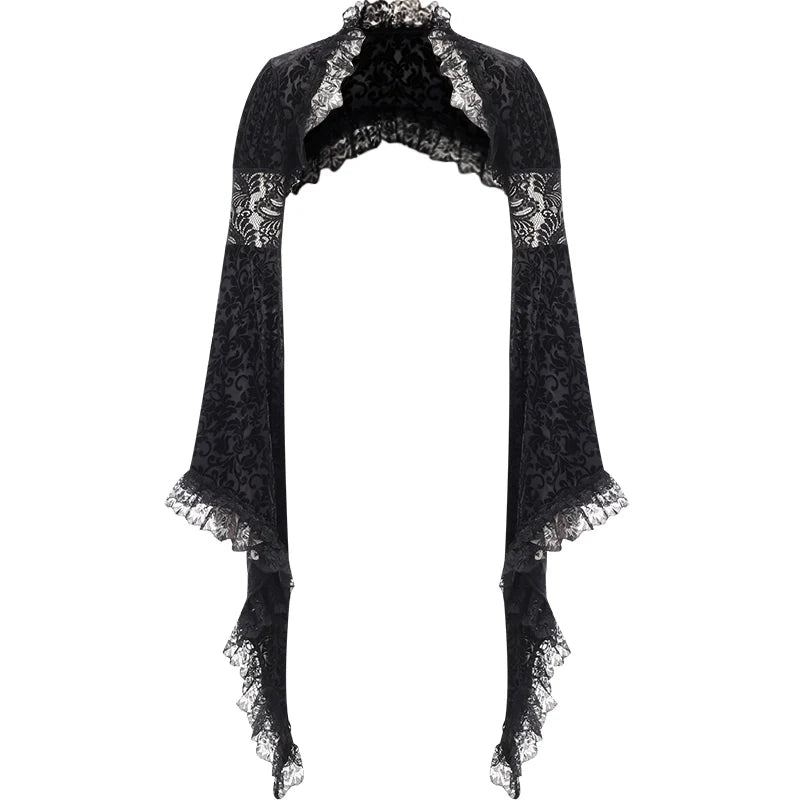 Black Velvet-Look Dress or Lace Bolero