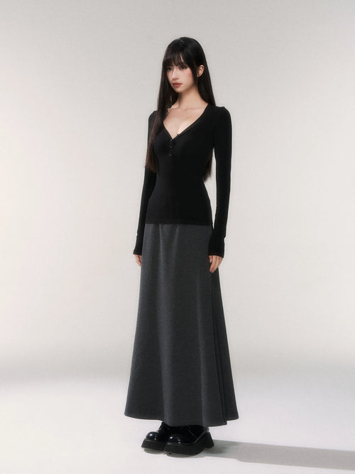Aura Knit Maxi Skirt